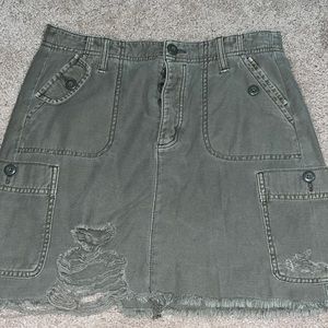 American eagle A-line green skirt